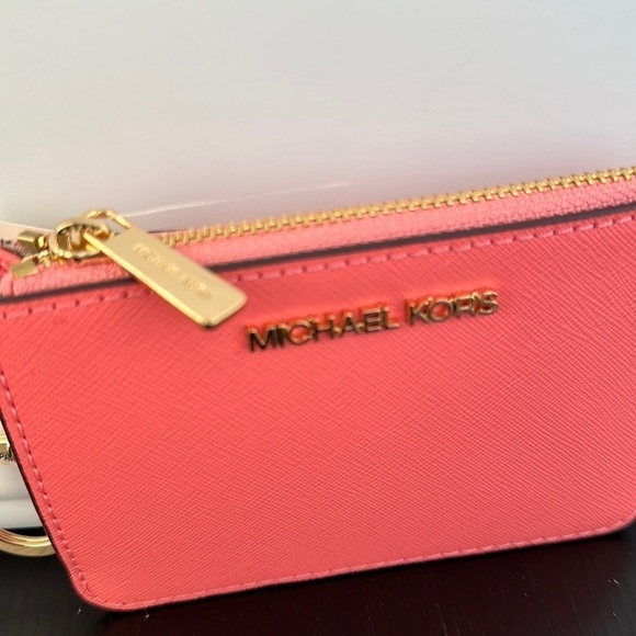 Michael Kors Jet set travel coin pouch ID key zip - Picture 7 of 8